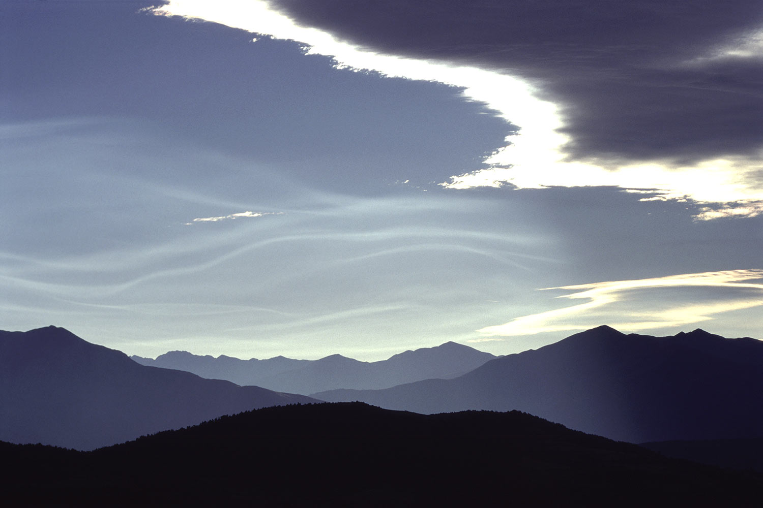 Landschaft . Am Coll de Espina . Pyrenäen . 1995 (Foto: Andreas Kuhrt)