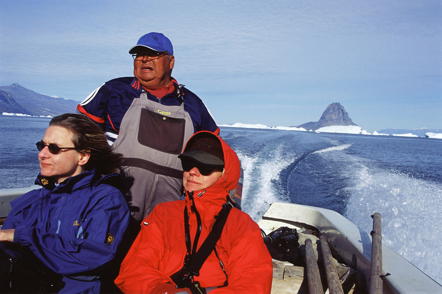 Überfahrt mit Ole Quist . Uummannaqfjord . Grönland . 2009 (Foto: Andreas Kuhrt)