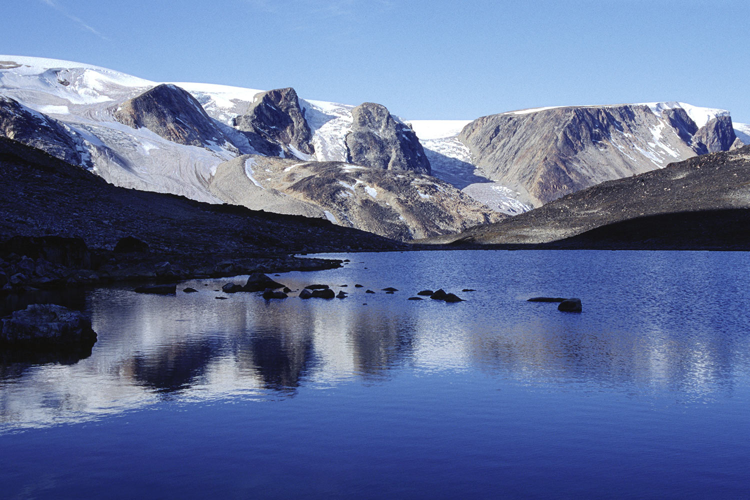 Drei Gletscher . Nuussuaq . Grönland . 2009 (Foto: Andreas Kuhrt)
