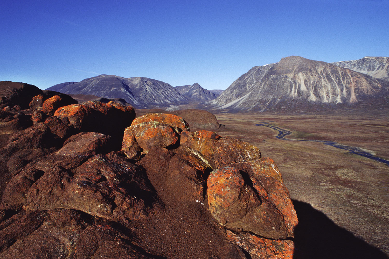 Basalt . Saqqaqdalen . Nuussuaq . Grönland . 2009 (Foto: Andreas Kuhrt)