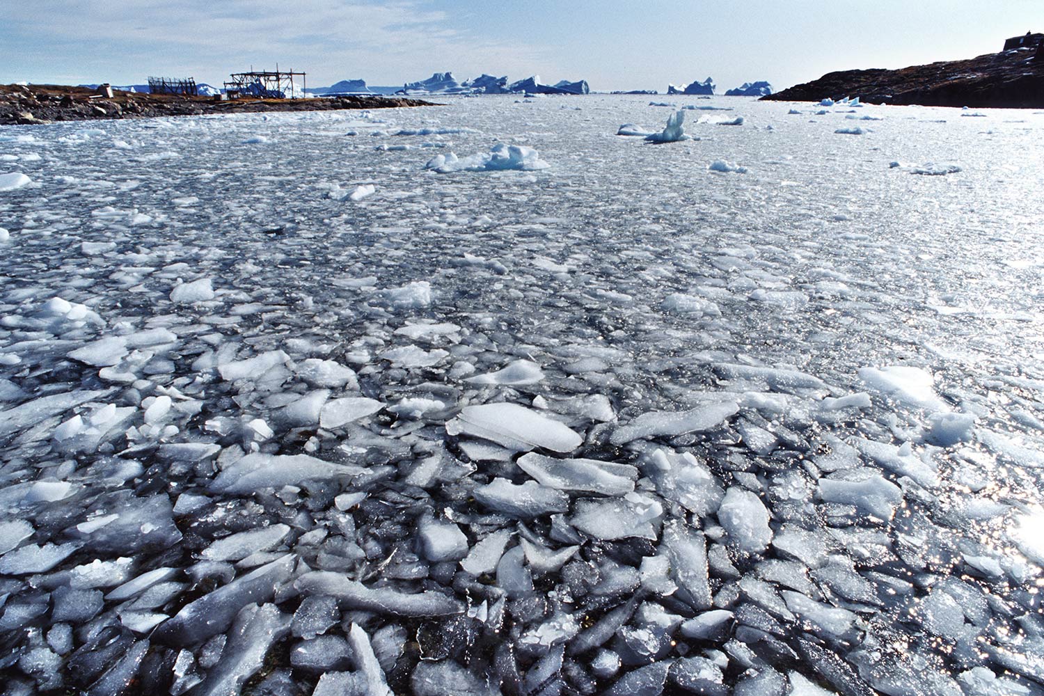 Eisbucht . Saqqaq . Nuussuaq . Grönland . 2009 (Foto: Andreas Kuhrt)