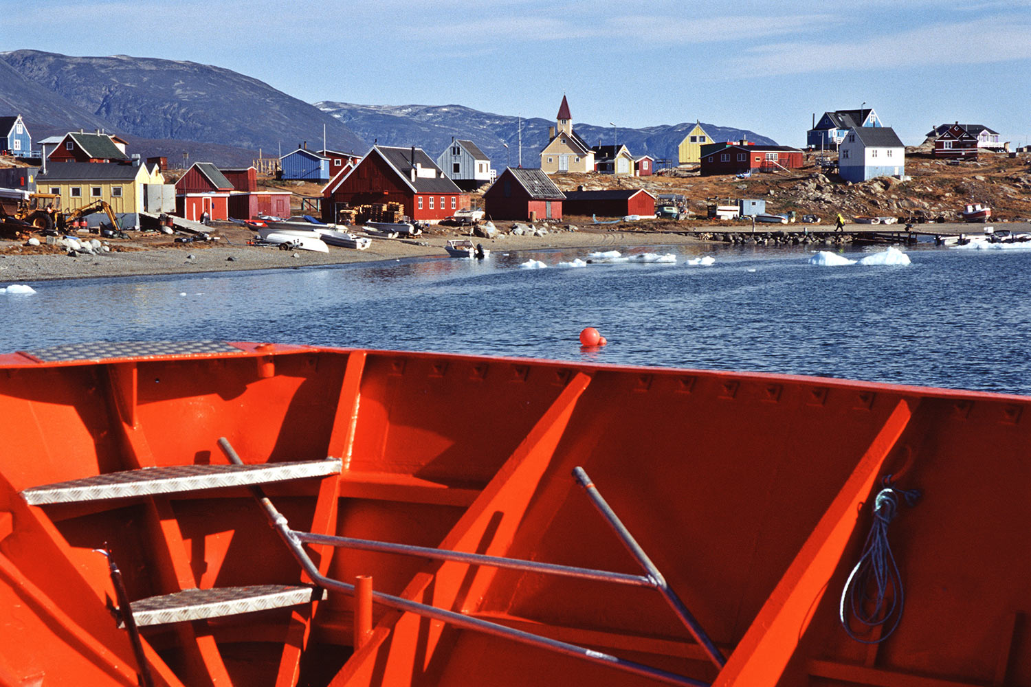 Boot von Saqqaq . Nuussuaq . Grönland . 2009 (Foto: Andreas Kuhrt)