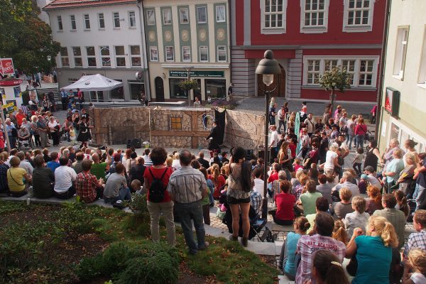 Generation Suhl: Straßentheater . Foto Openair Suhl 2016 (Foto: Andreas Kuhrt)