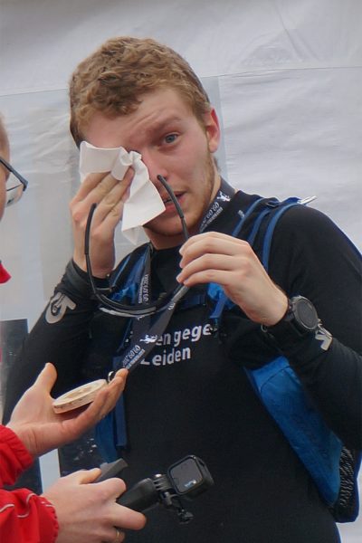 Im Ziel: Patrick Zimprich . Suhl Simson Gewerbepark . Südthüringentrail 2017 (Foto: Andreas Kuhrt)