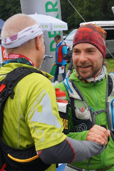 Im Ziel: Gerhard Börner & Mario Zeeh . Südthüringentrail 2017 (Foto: Andreas Kuhrt)