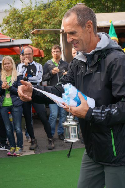 Siegerehrung: Frank Ullrich . Suhl Simson Gewerbepark . Südthüringentrail 2017 (Foto: Andreas Kuhrt)