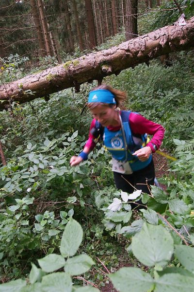 Am Bergbaupfad am Domberg Suhl: Bärbel Fischer . Südthüringentrail 2017 (Foto: Andreas Kuhrt)