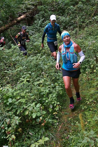 Am Bergbaupfad am Domberg Suhl: Katrin Jeschke & Marco Angermann . Südthüringentrail 2017 (Foto: Andreas Kuhrt)