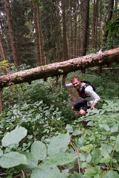 Am Bergbaupfad am Domberg Suhl: Marcel Friedrich . Südthüringentrail 2017 (Foto: Andreas Kuhrt)