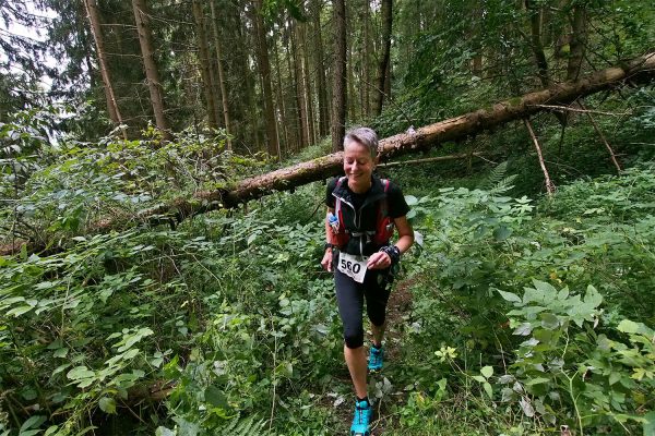 Am Bergbaupfad am Domberg Suhl: Silke Grimpe . Südthüringentrail 2017 (Foto: Andreas Kuhrt)