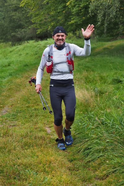 Am Gänserasen Albrechts: Axel Piotrowski . Südthüringentrail 2017 (Foto: Andreas Kuhrt)