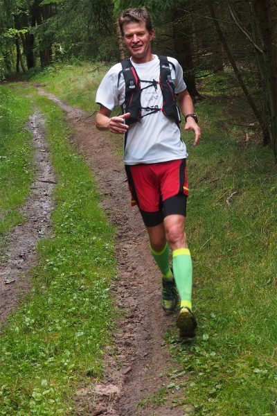 Am Berg Bock Albrechts: Ronald Speer . Südthüringentrail 2017 (Foto: Andreas Kuhrt)