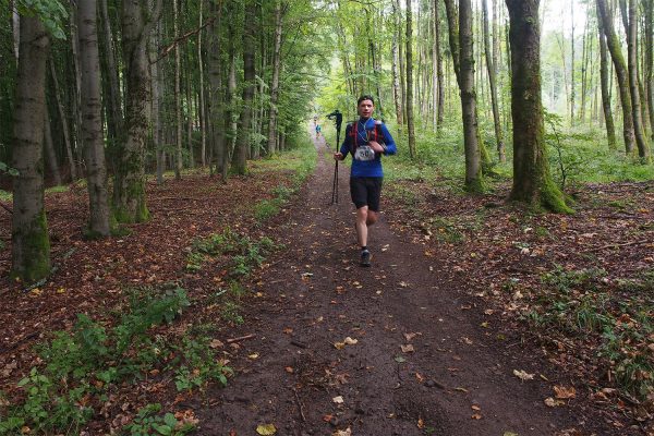 Am Berg Bock Albrechts: Markus Meinke . Südthüringentrail 2017 (Foto: Andreas Kuhrt)