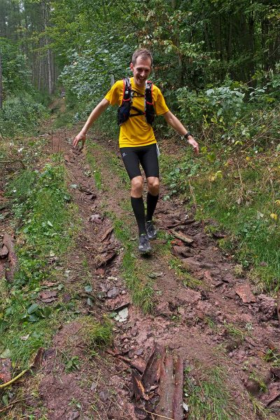 Am Berg Bock Albrechts: Roman Freitag . Südthüringentrail 2017 (Foto: Andreas Kuhrt)