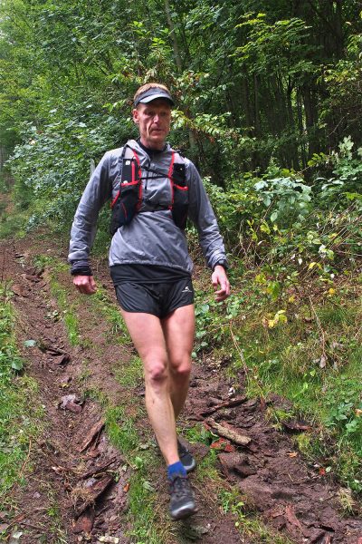 Am Berg Bock Albrechts: Enrico Bieligk-Witzel (?) . Südthüringentrail 2017 (Foto: Andreas Kuhrt)