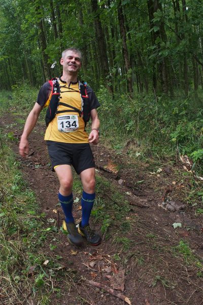 Am Berg Bock Albrechts: Ulf Biermann . Südthüringentrail 2017 (Foto: Andreas Kuhrt)