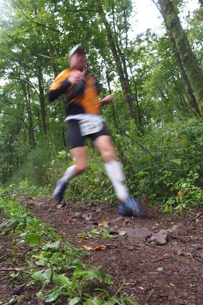 Am Berg Bock Albrechts: Hans-Albert Müller . Südthüringentrail 2017 (Foto: Andreas Kuhrt)