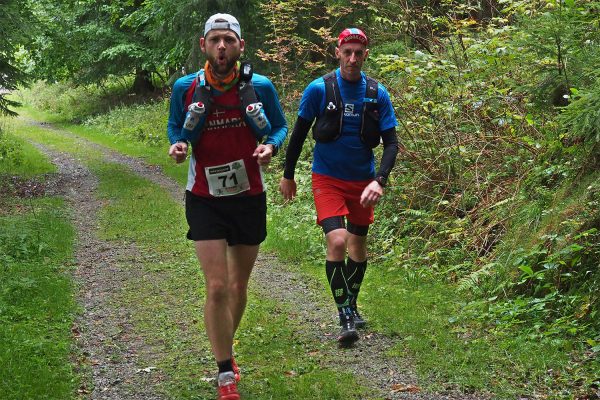 Am Berg Bock Albrechts: Mikkel Munk-Hartge & Brian Olsen . Südthüringen-Trail 2017 (Foto: Andreas Kuhrt)