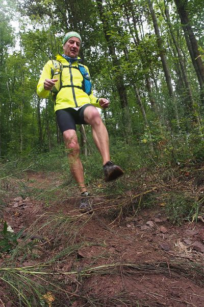 Am Berg Bock Albrechts: Ulrich Heitfeldt . Südthüringentrail 2017 (Foto: Andreas Kuhrt)