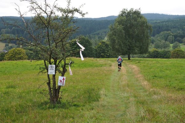 Am Gänserasen Albrechts: Lukáš Malý . Südthüringentrail 2017 (Foto: Andreas Kuhrt)