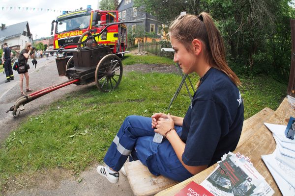 An der Feuerwehr . Dorffest 700 Jahre Suhl-Neundorf . 09.06.2018 (Foto: Andreas Kuhrt)