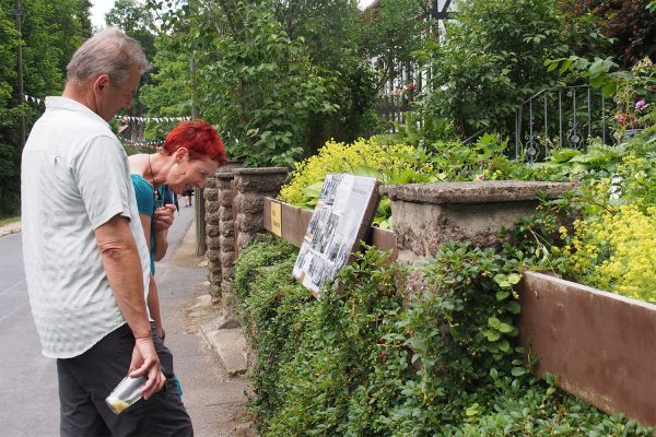 Schautafel "Kindergarten Suhl-Neundorf" . Dorffest 700 Jahre Suhl-Neundorf . 10.06.2018 (Foto: Andreas Kuhrt)