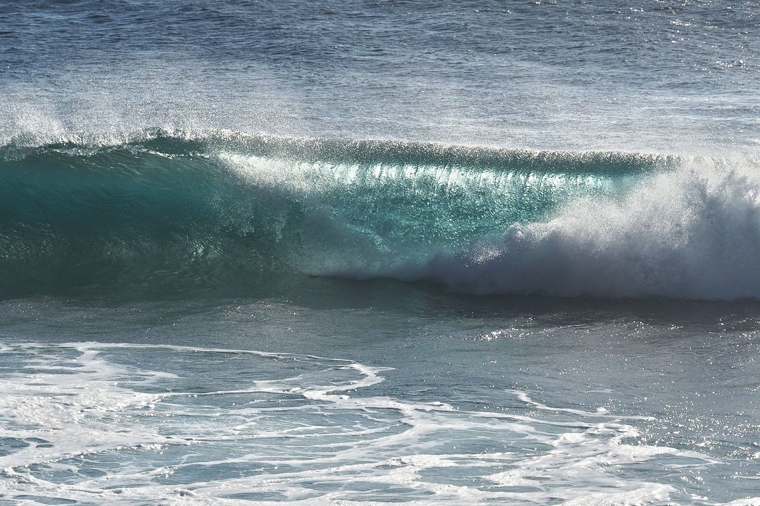 Wellen an der Playa de Ingles . Valle Gran Rey . La Gomera . Kanarische Inseln 2018 (Foto: Manuela Hahnebach)