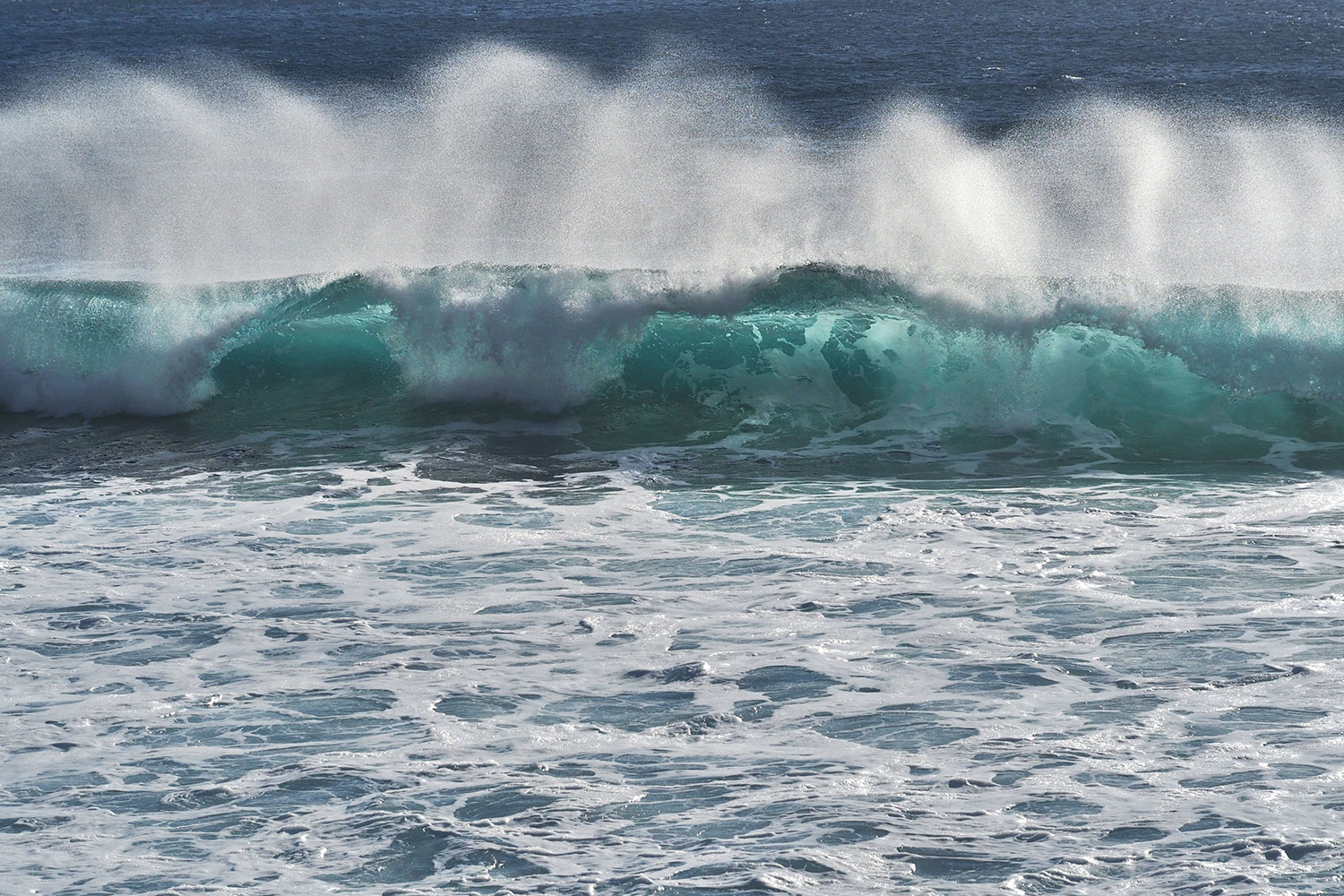 Wellen an der Playa de Ingles . Valle Gran Rey . La Gomera . Kanarische Inseln 2018 (Foto: Manuela Hahnebach)