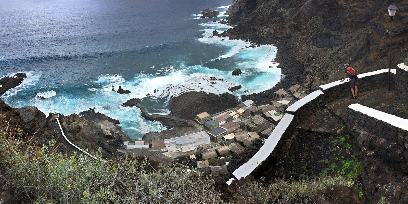 Ausblick auf Pozo de las Calcosas . El Hierro . Kanarische Inseln 2018 (Foto: Manuela Hahnebach)