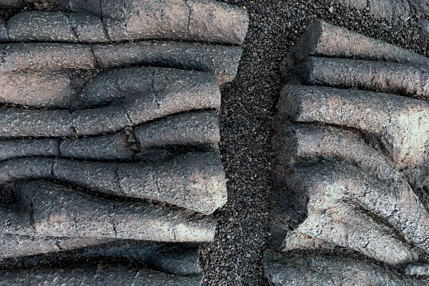 Lava bei La Restinga . El Hierro . Kanarische Inseln 2018 (Foto: Manuela Hahnebach)