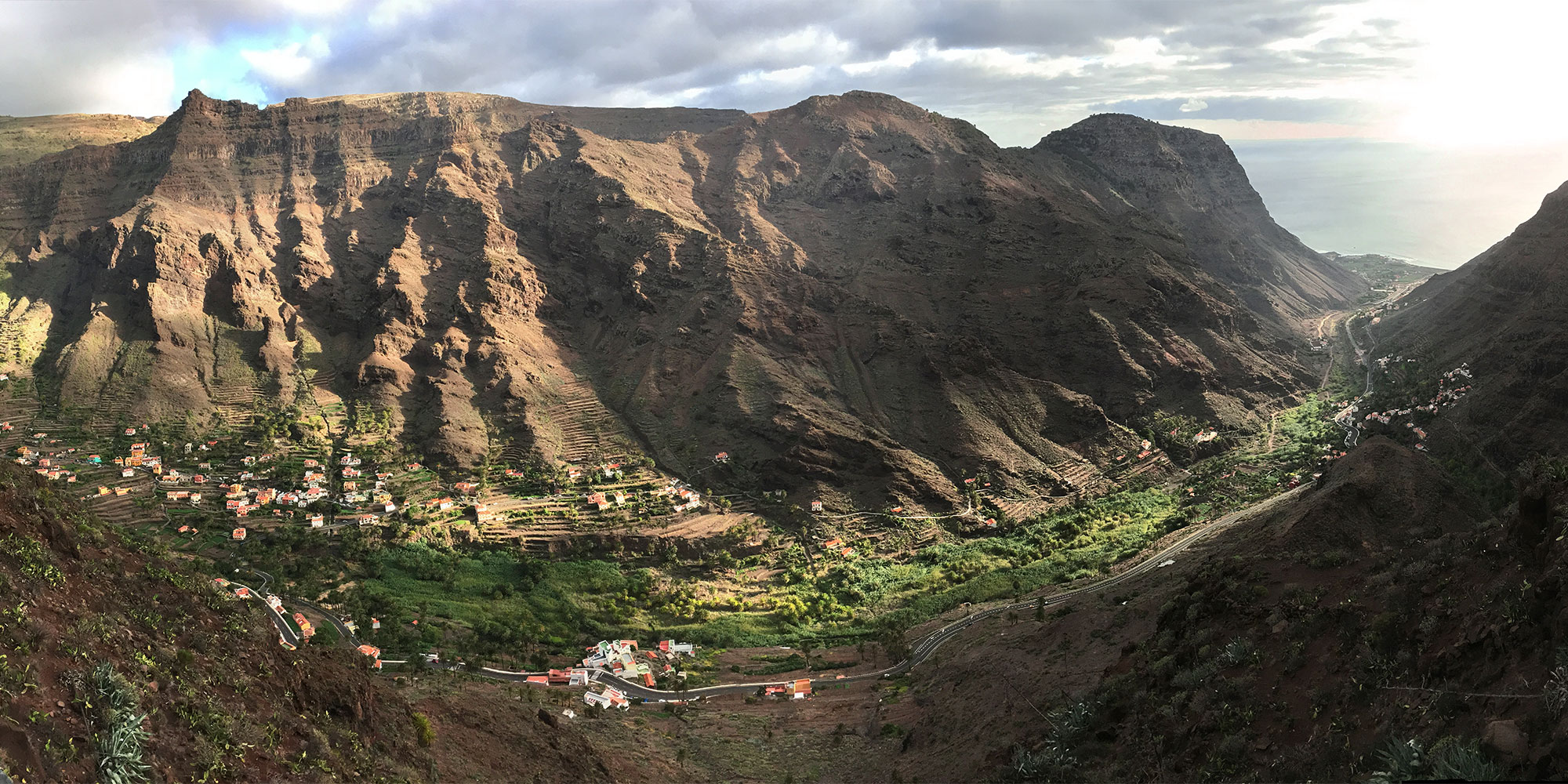 Mirador de la Curva del Queso: Valle Gran Rey . La Gomera . Kanarische Inseln 2018 (Foto: Manuela Hahnebach)