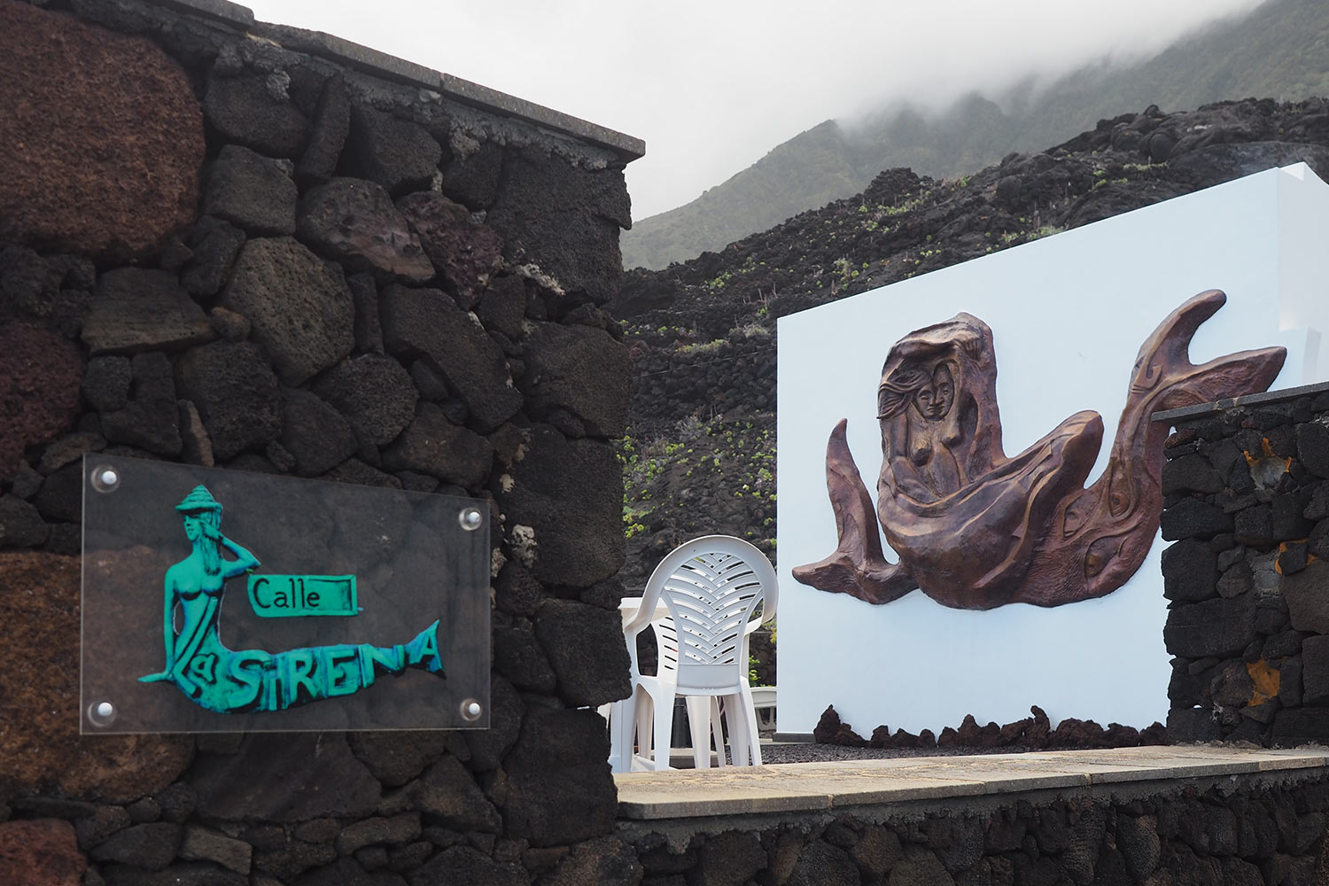 Calle la Sirena in El Pozo de la Salud . El Hierro . Kanarische Inseln 2018 (Foto: Andreas Kuhrt)