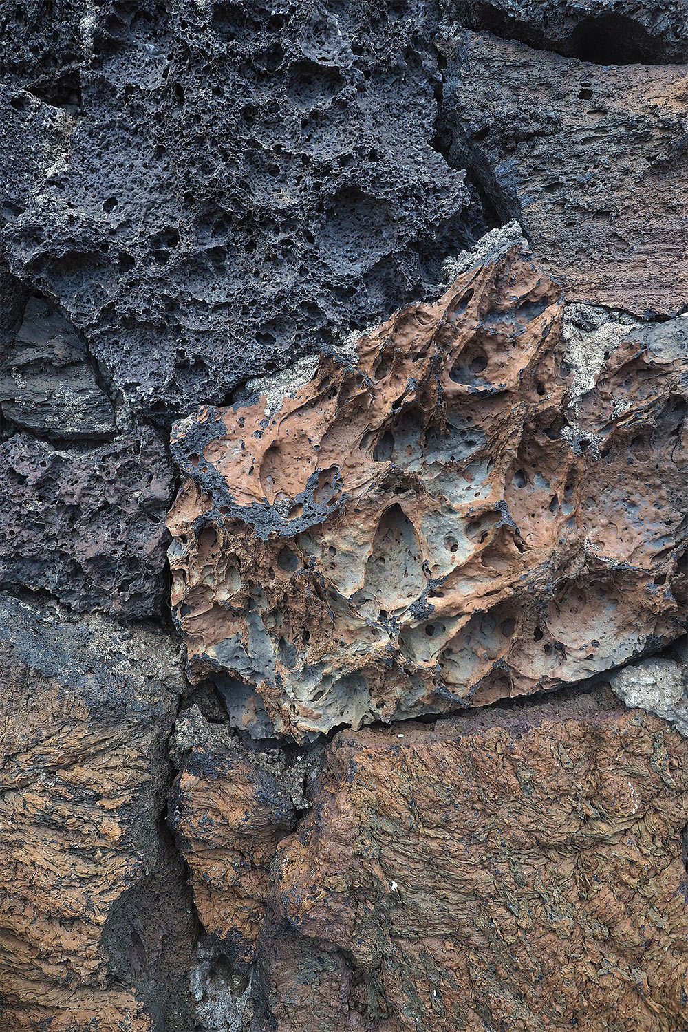 Lavawand in El Pozo de la Salud . El Hierro . Kanarische Inseln 2018 (Foto: Andreas Kuhrt)