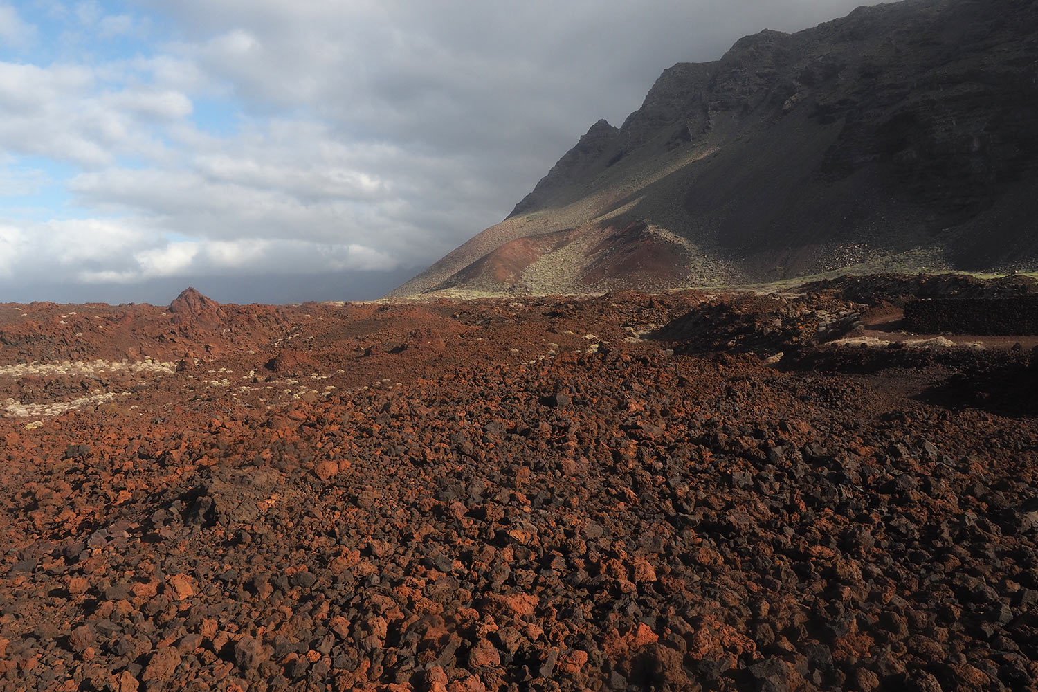 Lavafeld an der Punta de la Sal . El Hierro . Kanarische Inseln 2018 (Foto: Andreas Kuhrt)