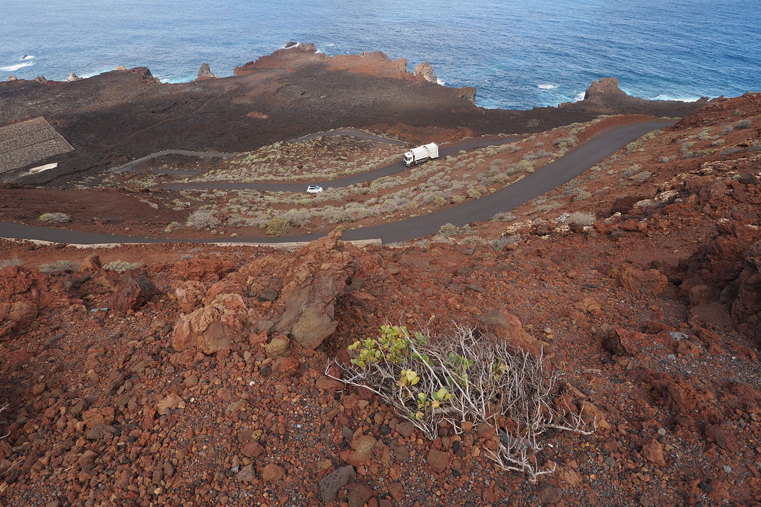 Straße Lomo Negro . El Hierro . Kanarische Inseln 2018 (Foto: Andreas Kuhrt)
