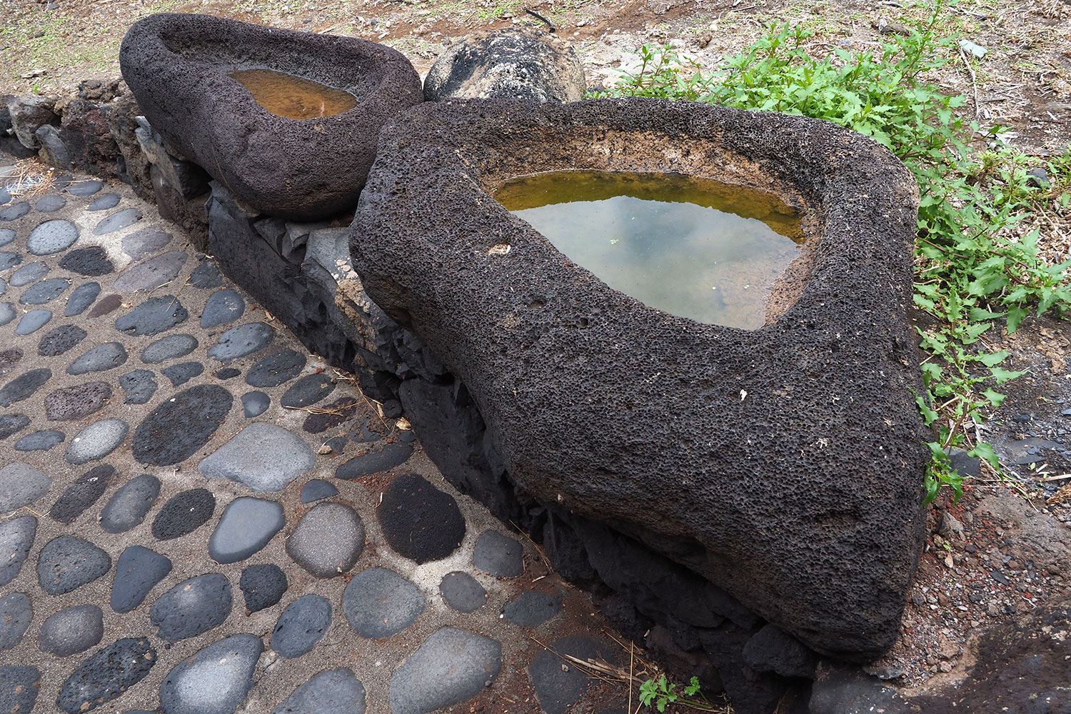 Pozo de las Calcosas: Lavabecken . El Hierro . Kanarische Inseln 2018 (Foto: Andreas Kuhrt)