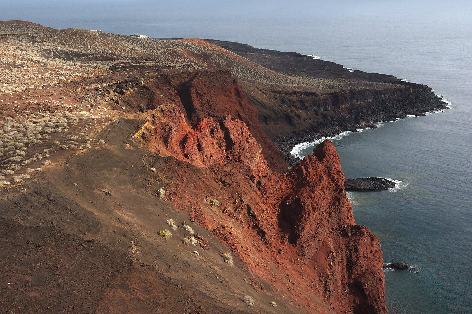 Ausblick von der Montaña puerto de Naos bei La Restinga . El Hierro . Kanarische Inseln 2018 (Foto: Andreas Kuhrt)
