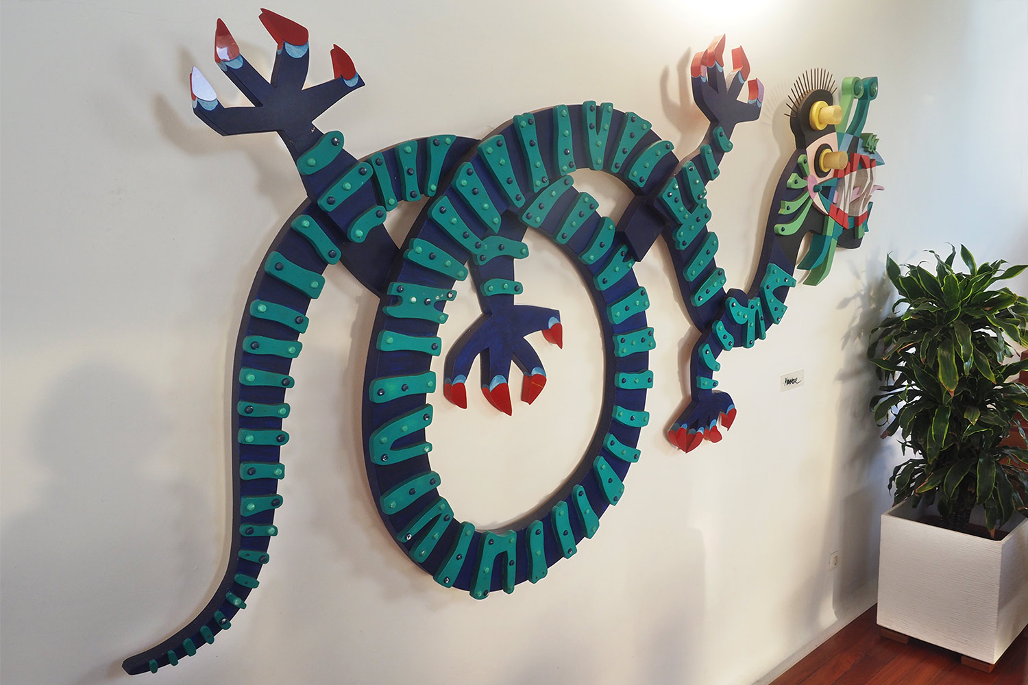 Mirador de la Peña: Drache von César Manrique . El Hierro . Kanarische Inseln 2018 (Foto: Andreas Kuhrt)