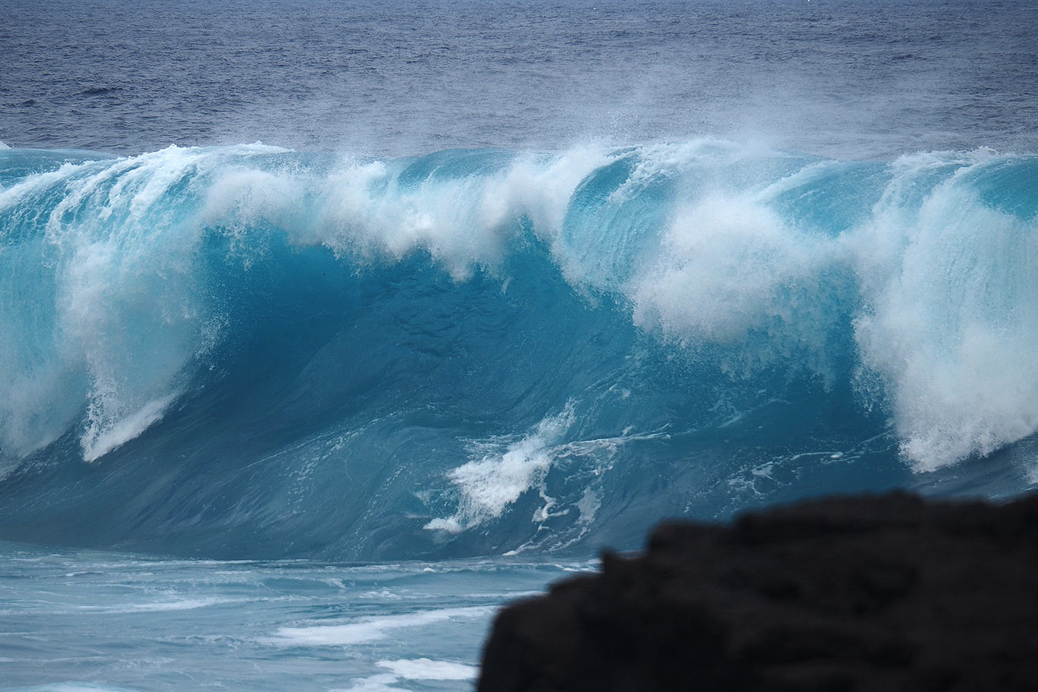 Charco Azul: die siebte Welle . El Hierro . Kanarische Inseln 2018 (Foto: Andreas Kuhrt)