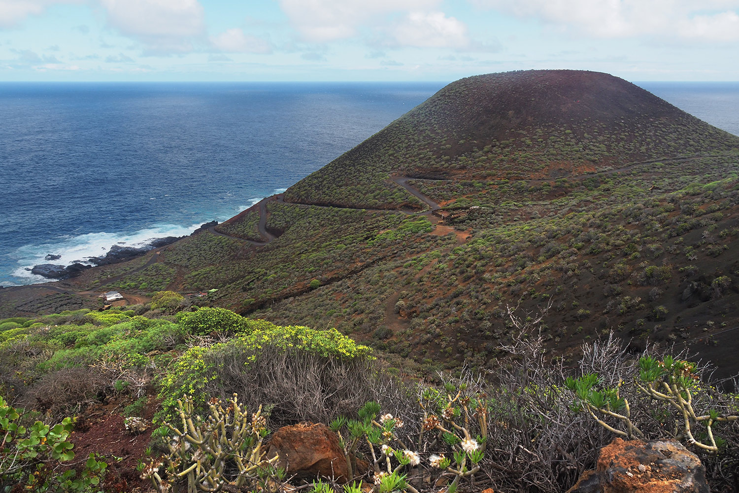 Montaña Salina bei Echedo an der Nordküste . El Hierro . Kanarische Inseln 2018 (Foto: Andreas Kuhrt)