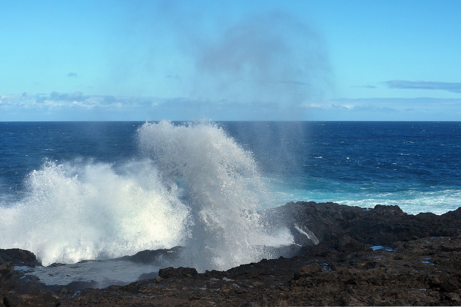 Fontäne bei Charco Manso . El Hierro . Kanarische Inseln 2018 (Foto: Andreas Kuhrt)