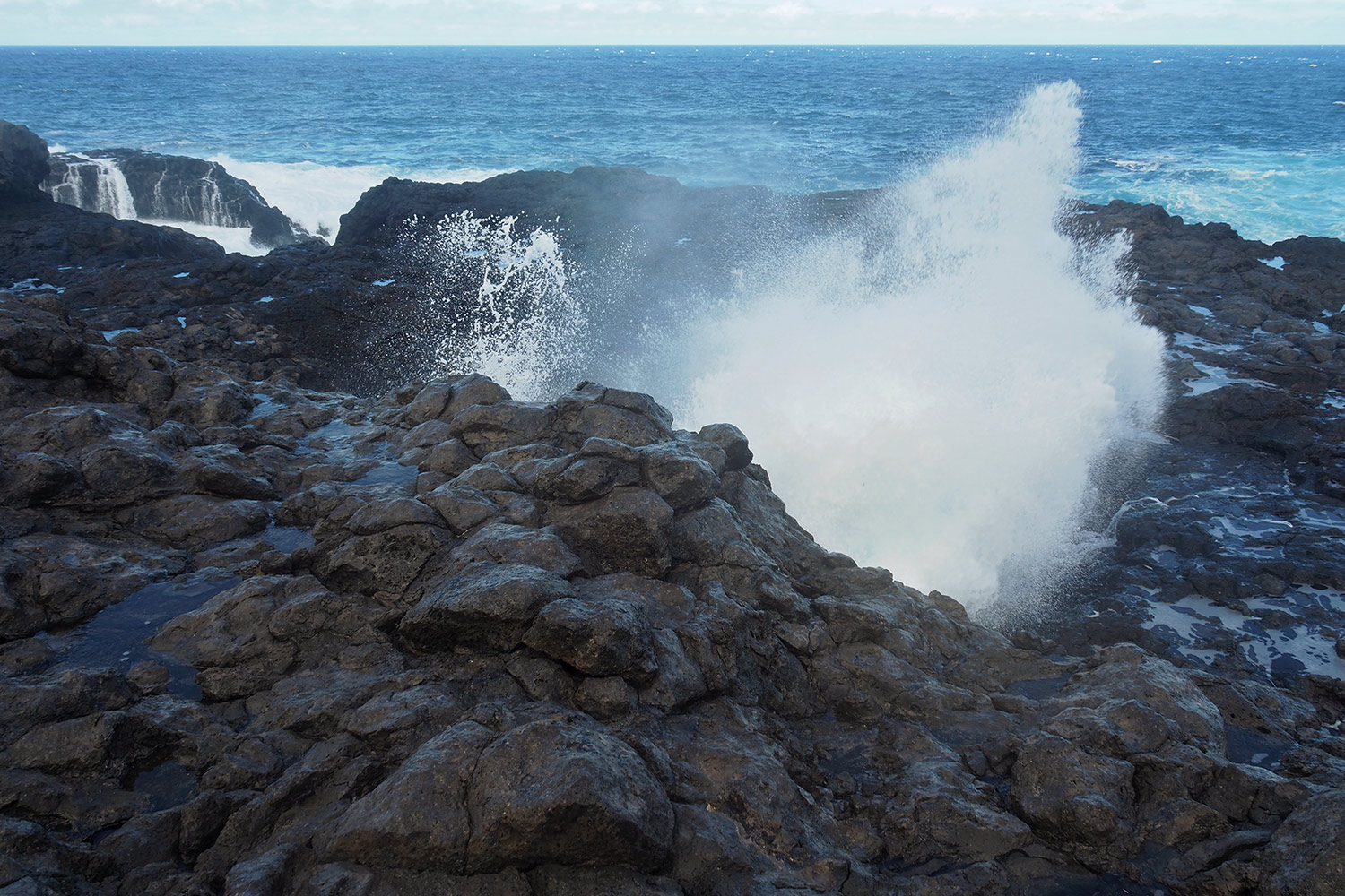 Fontäne bei Charco Manso . El Hierro . Kanarische Inseln 2018 (Foto: Andreas Kuhrt)