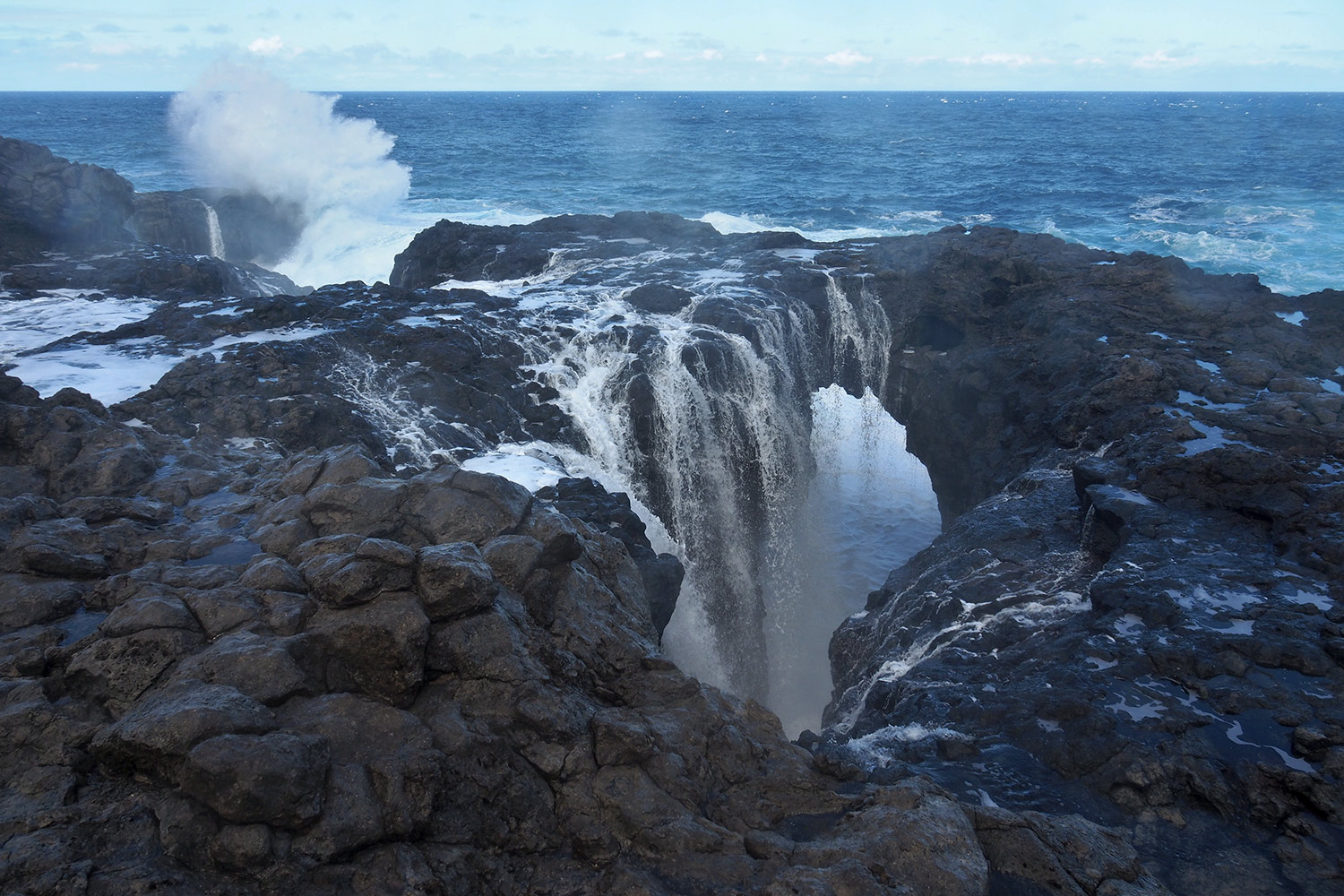 Fontäne bei Charco Manso . El Hierro . Kanarische Inseln 2018 (Foto: Andreas Kuhrt)