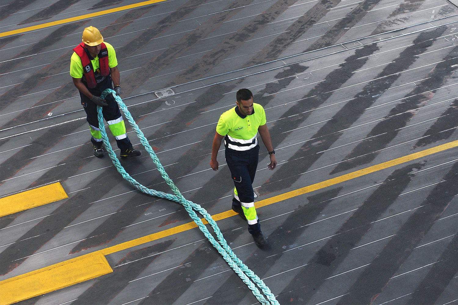 Festmacher im Hafen von San Sebastian . La Gomera . Kanarische Inseln 2018 (Foto: Andreas Kuhrt)