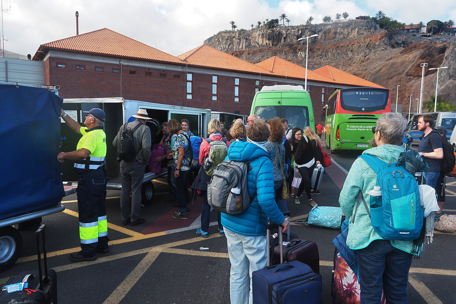 San Sebastian: Ankunft im Hafen . La Gomera . Kanarische Inseln 2018 (Foto: Andreas Kuhrt)