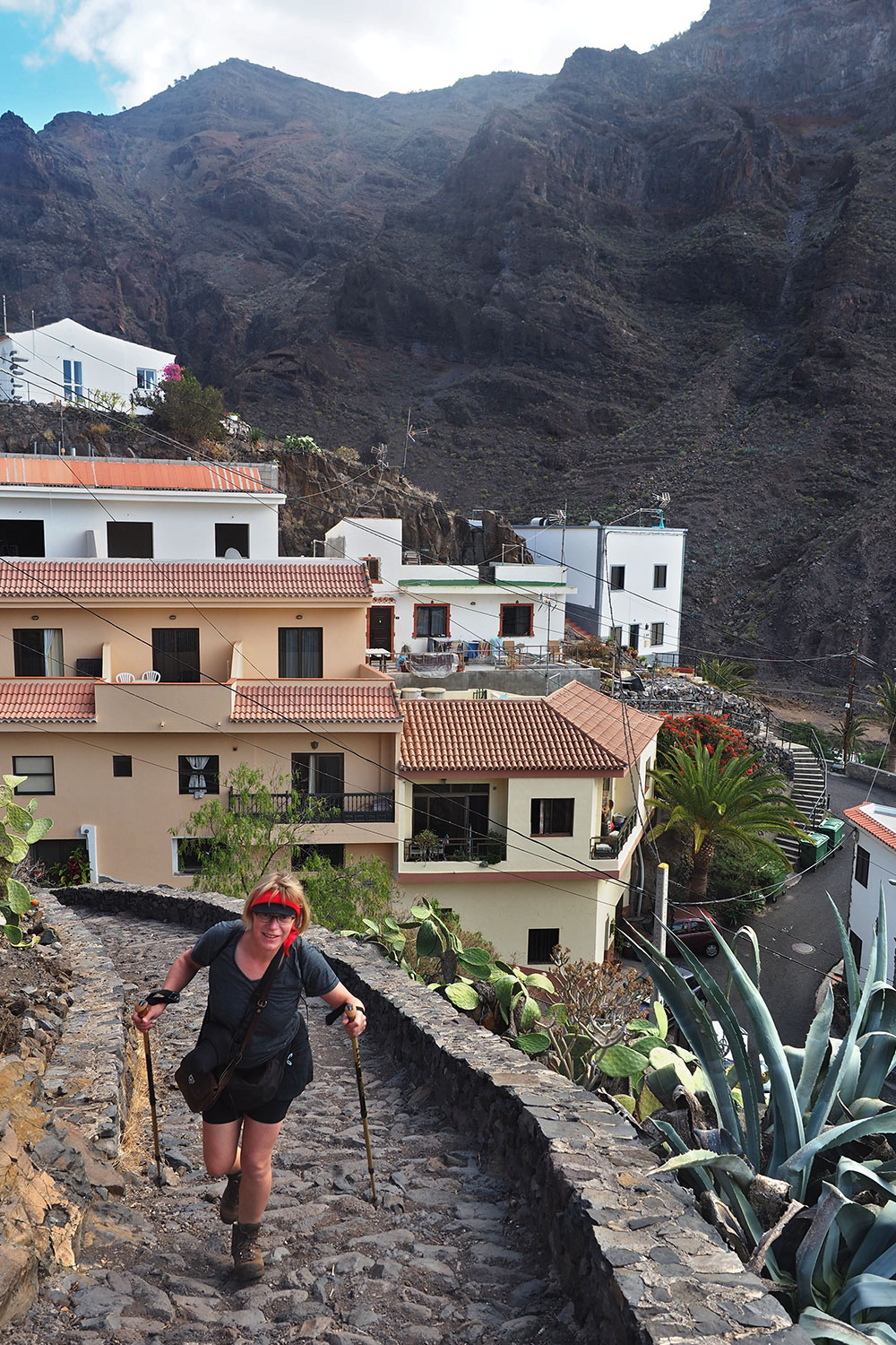 La Calera: Aufstieg am Camino la Mérica . Valle Gran Rey . La Gomera . Kanarische Inseln 2018 (Foto: Andreas Kuhrt)