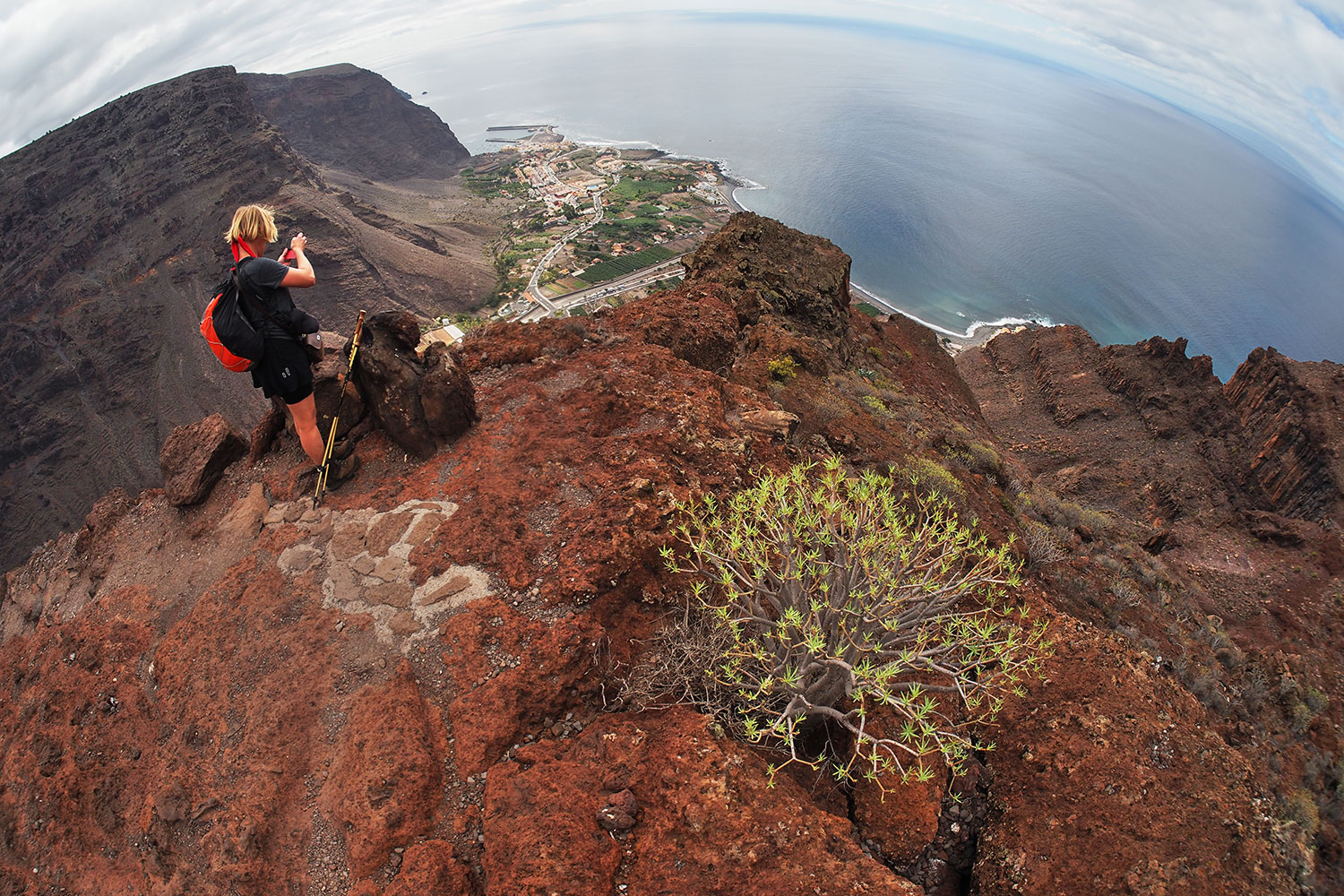 Aussicht vom Camino la Mérica . Valle Gran Rey . La Gomera . Kanarische Inseln 2018 (Foto: Andreas Kuhrt)