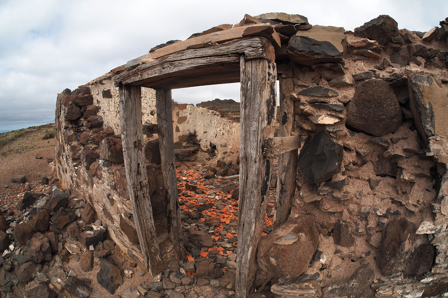 Ruine Casa la Mérica . Valle Gran Rey . La Gomera . Kanarische Inseln 2018 (Foto: Andreas Kuhrt)