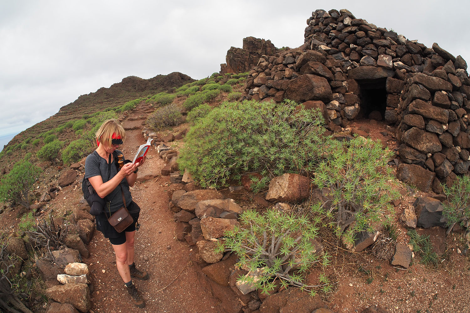 Camino la Mérica: Ruine . Valle Gran Rey . La Gomera . Kanarische Inseln 2018 (Foto: Andreas Kuhrt)