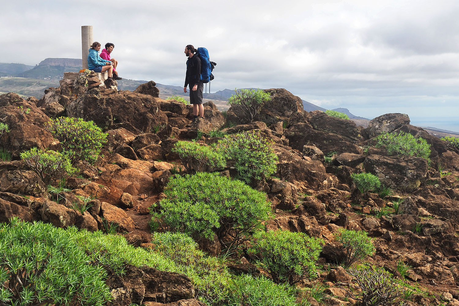 Gipfel La Mérica (857 m) . Valle Gran Rey . La Gomera . Kanarische Inseln 2018 (Foto: Andreas Kuhrt)